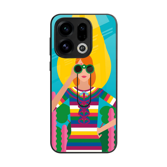 Cosmic Explorer back phone cover | glass case for oppo find x9