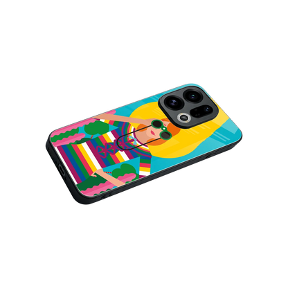 Cosmic Explorer stylish phone case for oppo find x9 | glossy glass and slim fit