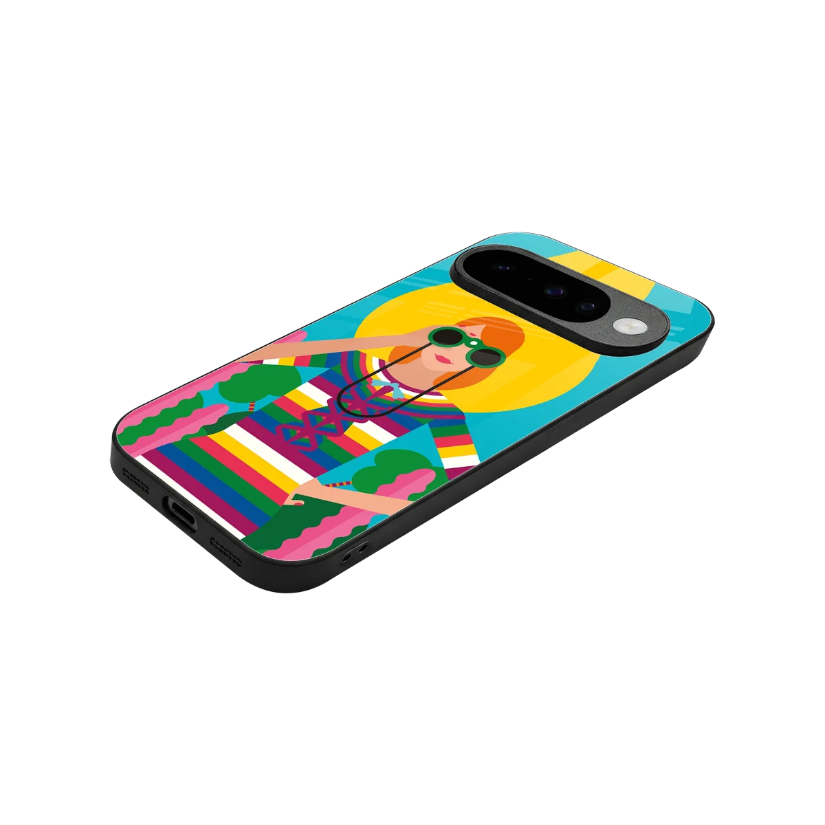 Cosmic Explorer stylish phone case for google pixel 10 | glossy glass and slim fit