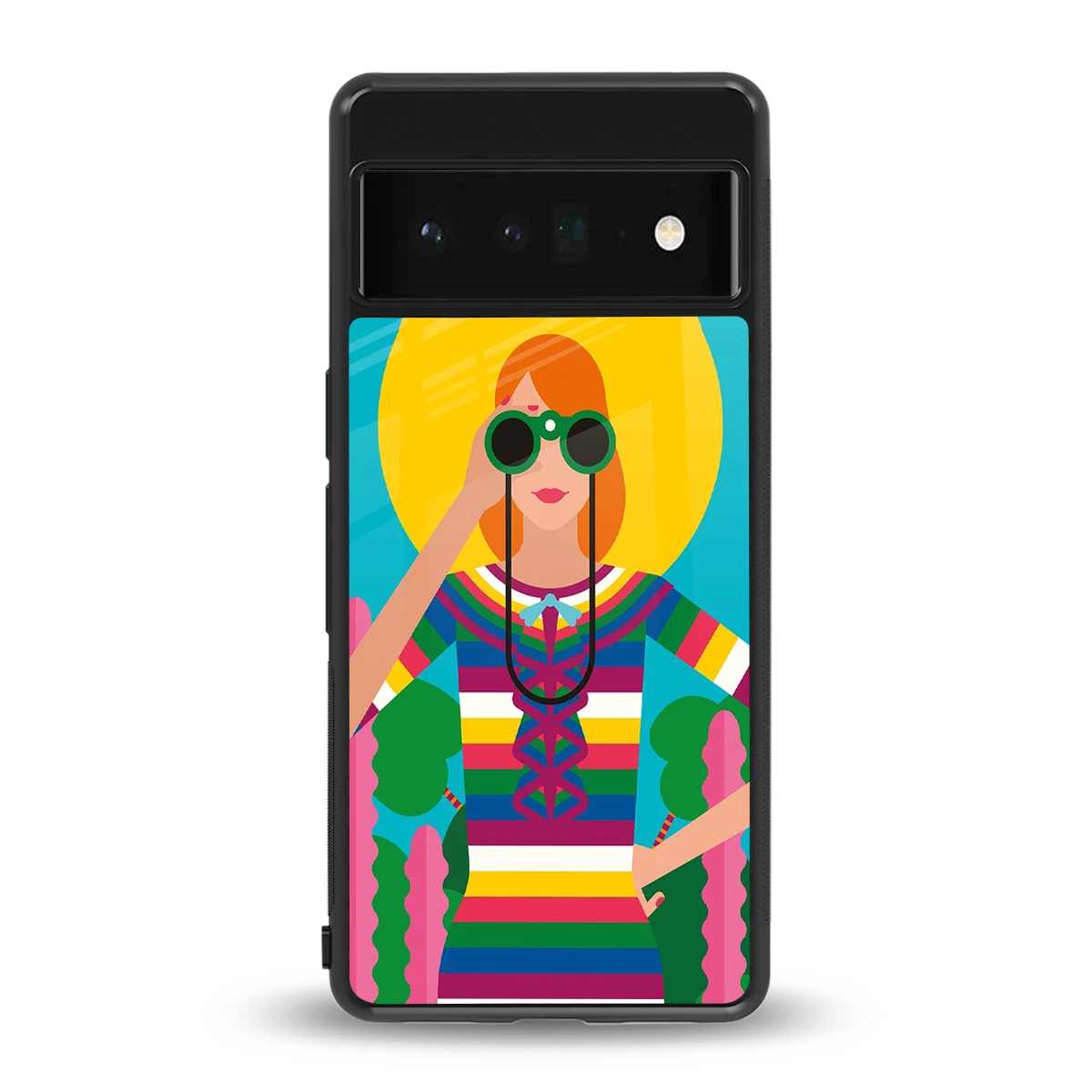 Cosmic Explorer back phone cover | glass case for google pixel 6 pro