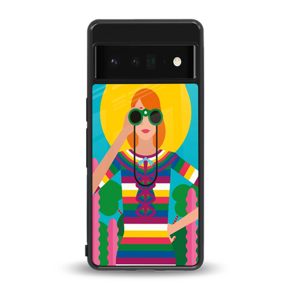 Cosmic Explorer back phone cover | glass case for google pixel 6 pro