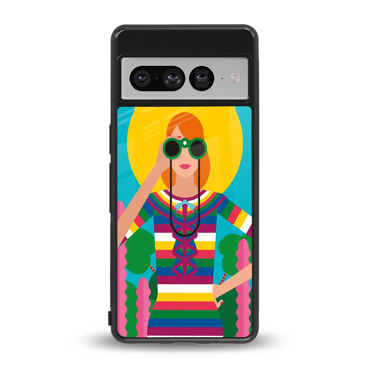 Cosmic Explorer back phone cover | glass case for google pixel 7 pro
