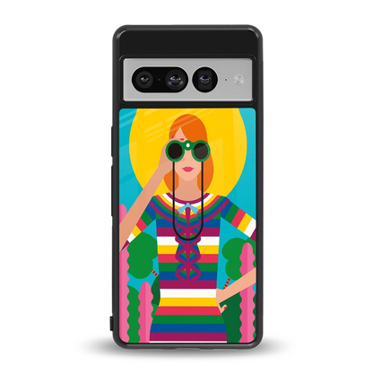 Cosmic Explorer back phone cover | glass case for google pixel 7 pro