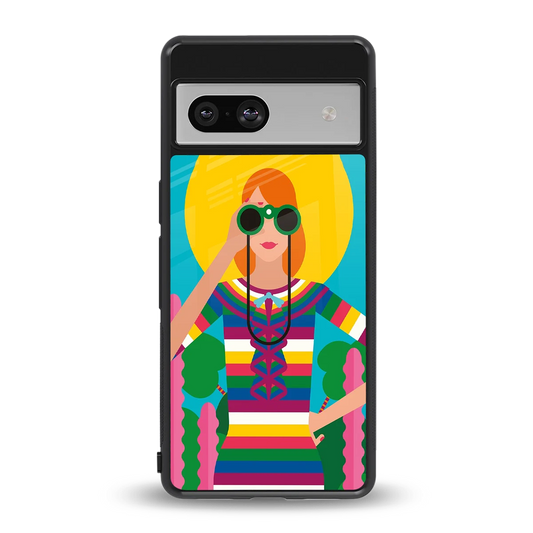 Cosmic Explorer back phone cover | glass case for google pixel 7