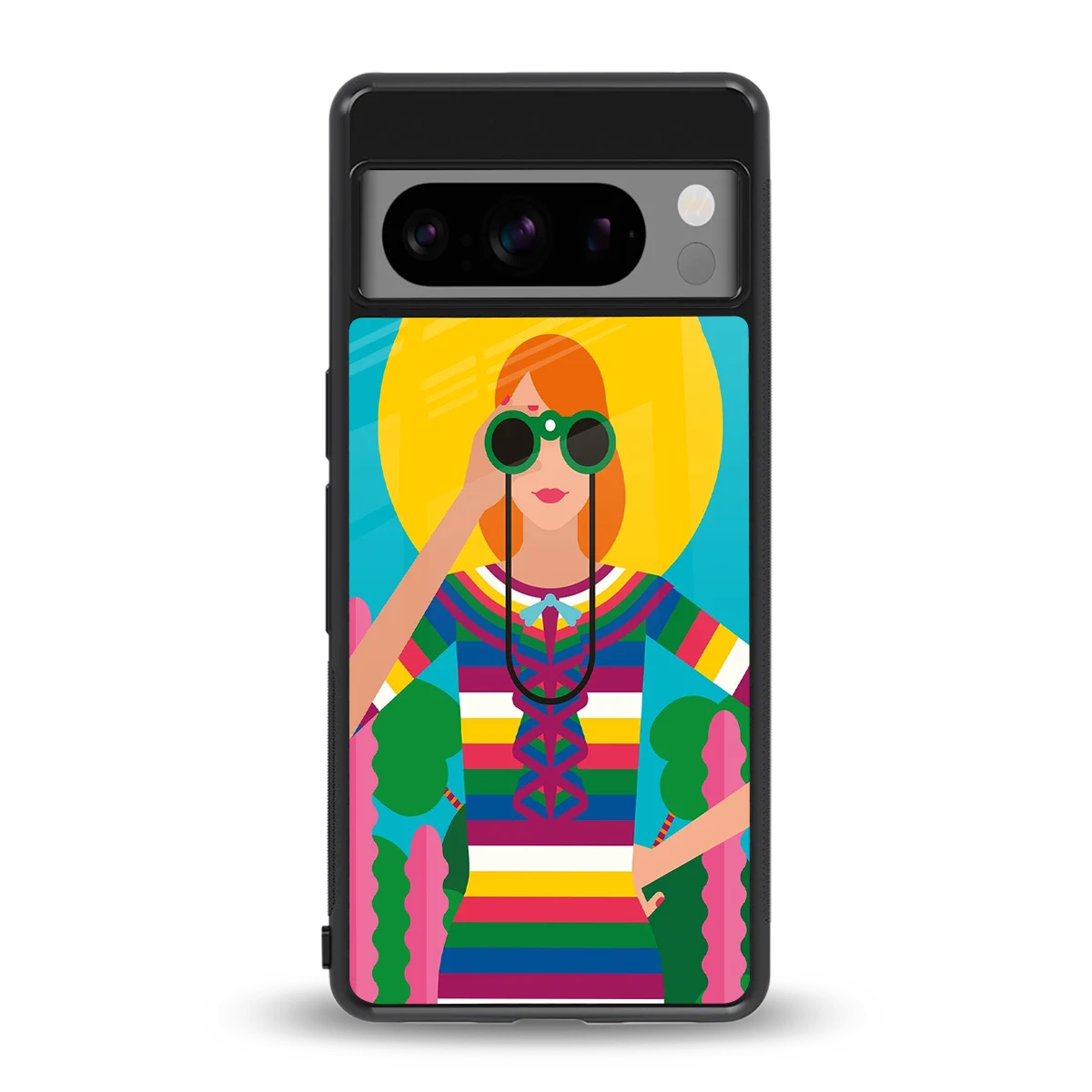 Cosmic Explorer back phone cover | glass case for google pixel 8 pro