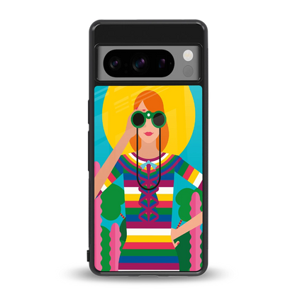 Cosmic Explorer back phone cover | glass case for google pixel 8 pro