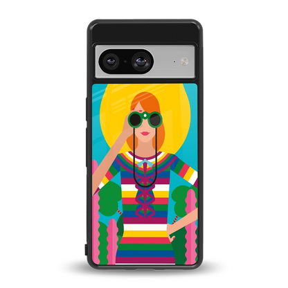 Cosmic Explorer back phone cover | glass case for google pixel 8