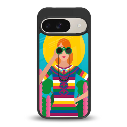 Cosmic Explorer back phone cover | glass case for google pixel 9