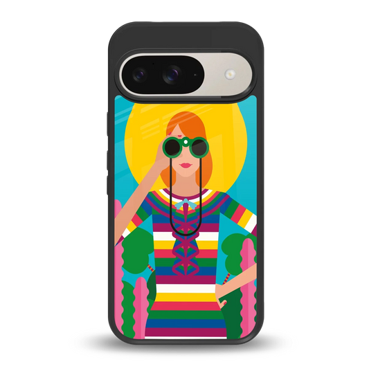 Cosmic Explorer back phone cover | glass case for google pixel 9