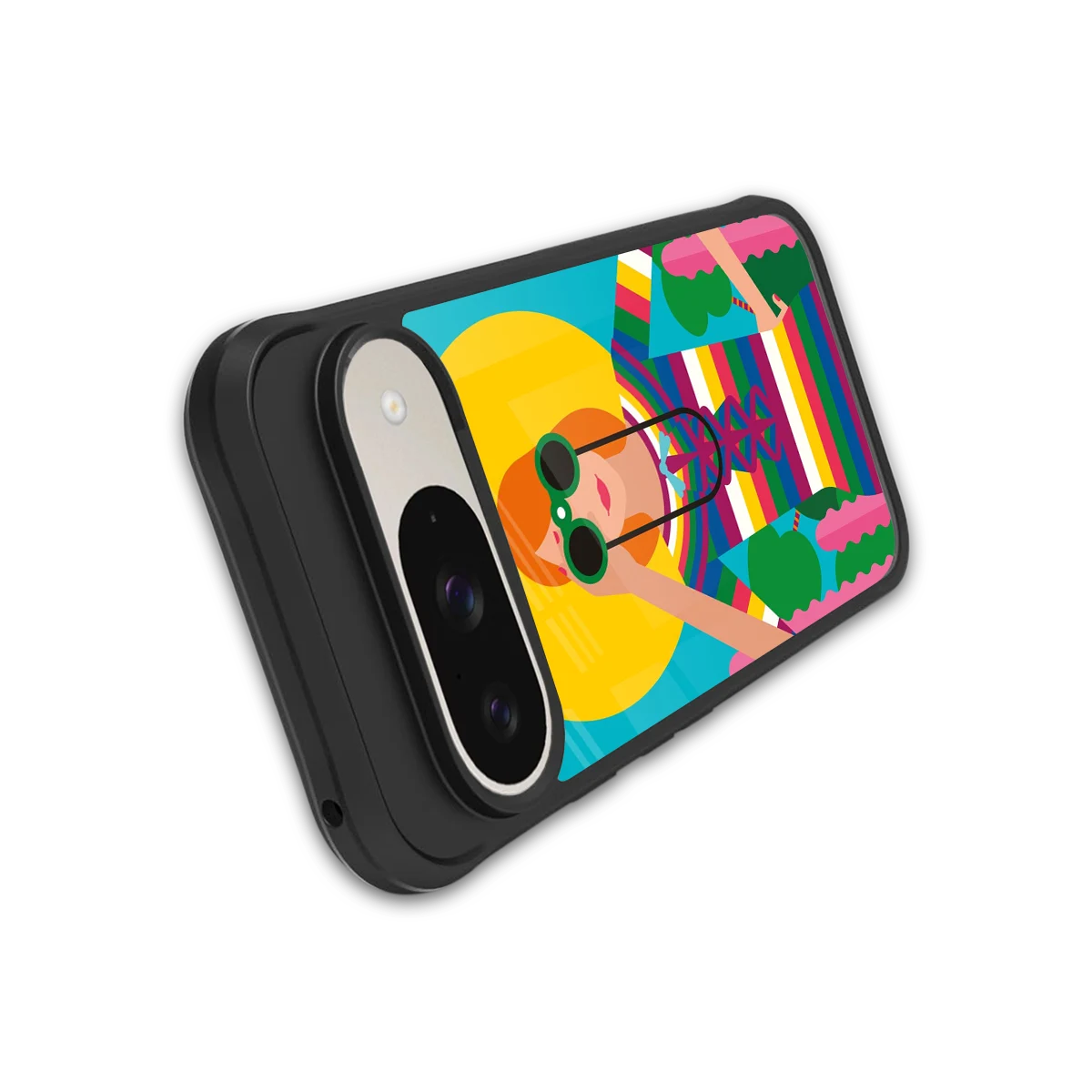 Cosmic Explorer stylish phone case for google pixel 9 | glossy glass and slim fit