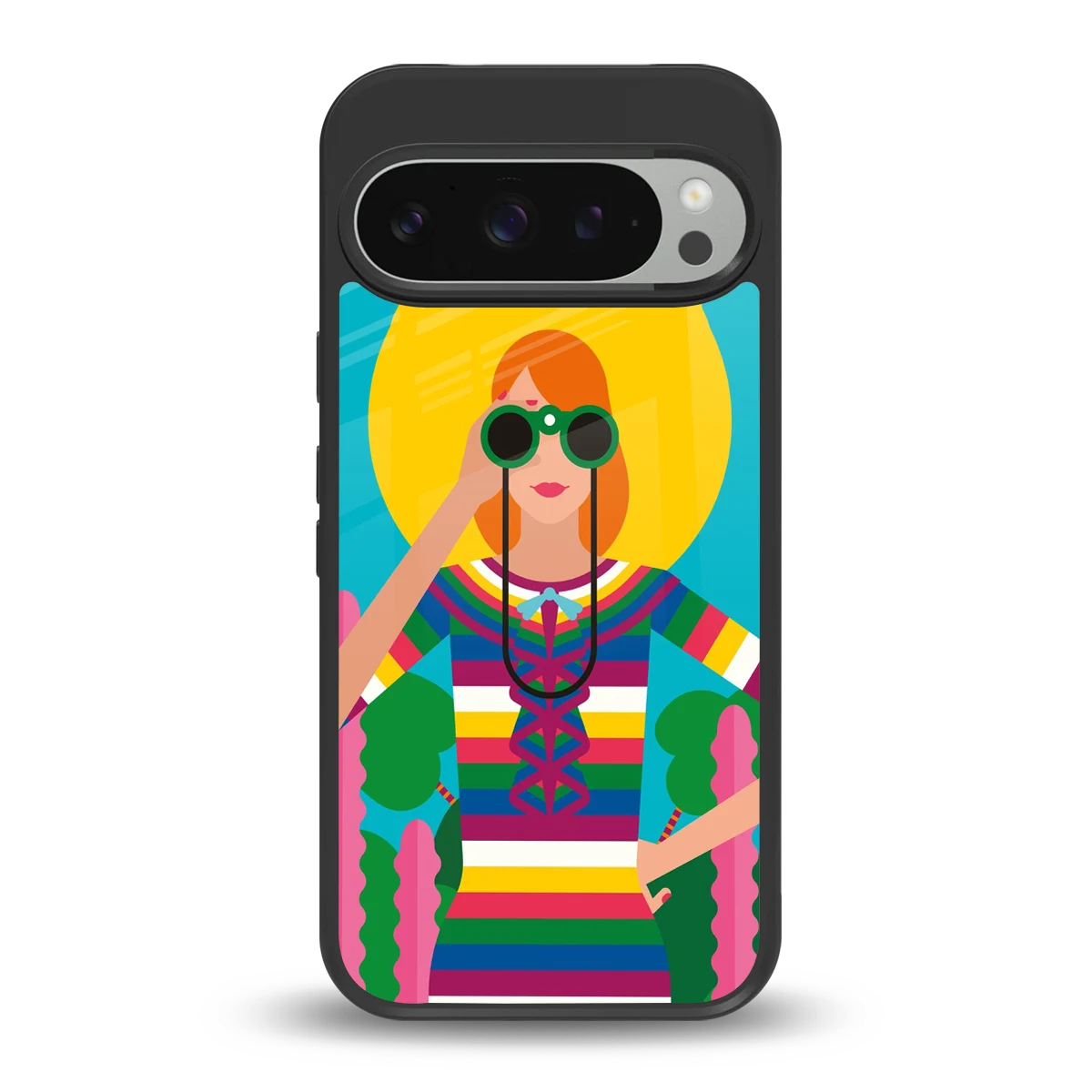 Cosmic Explorer back phone cover | glass case for google pixel 9 pro xl