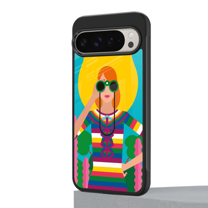 Cosmic Explorer google pixel 9 pro xl mobile cover | shockproof glass phone case