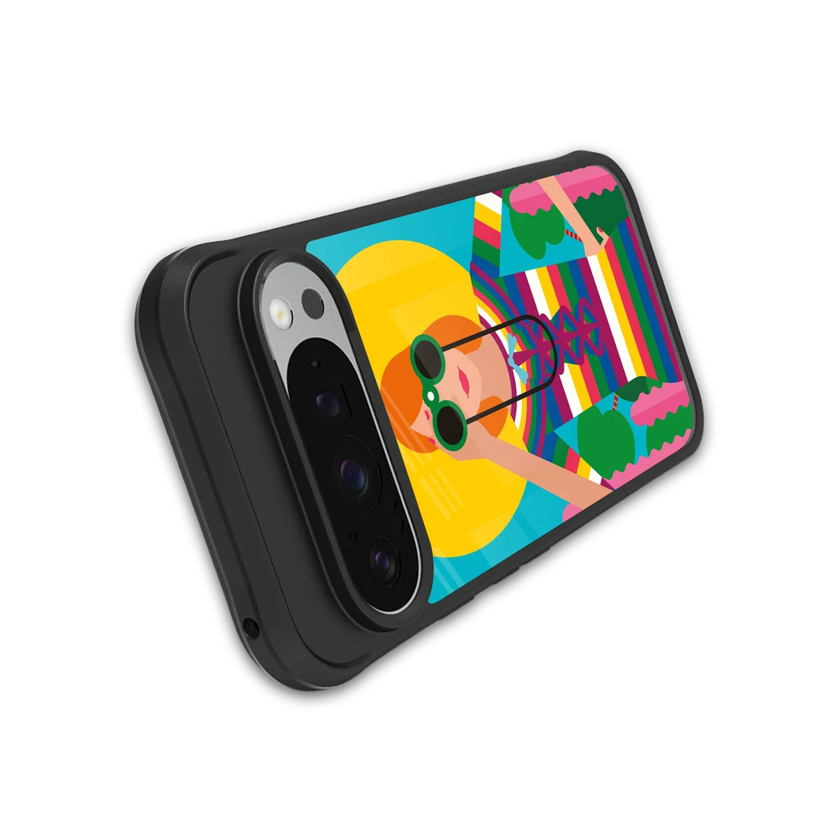 Cosmic Explorer stylish phone case for google pixel 9 pro xl | glossy glass and slim fit