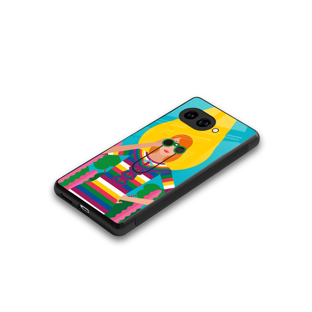 Cosmic Explorer stylish phone case for google pixel 10a | glossy glass and slim fit