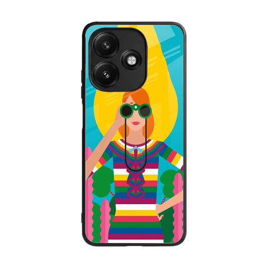 Cosmic Explorer back phone cover | glass case for redmi 12 5g