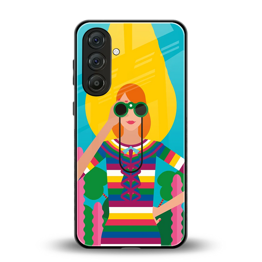 Cosmic Explorer back phone cover | glass case for samsung galaxy m36 5g