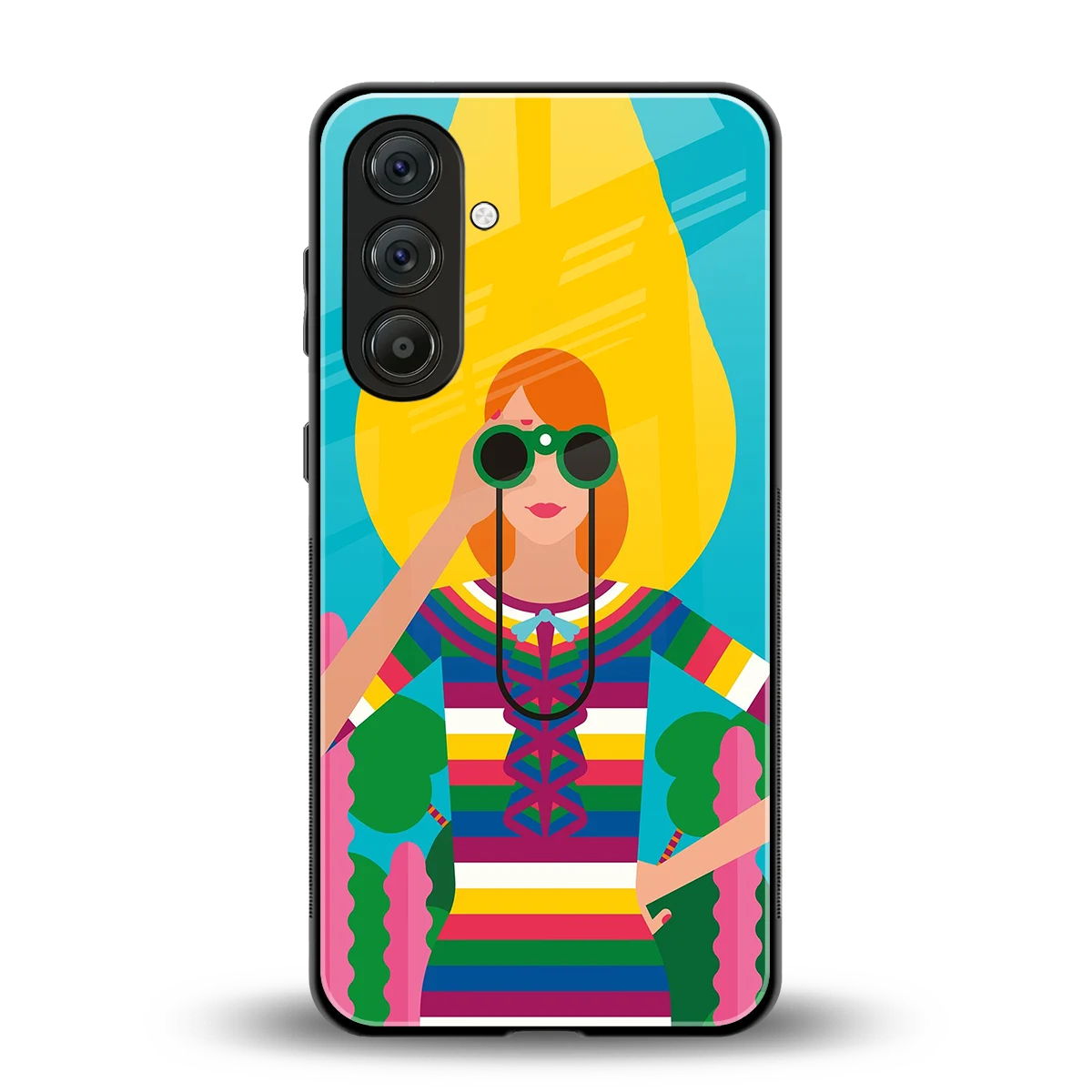Cosmic Explorer back phone cover | glass case for samsung galaxy a16 5g