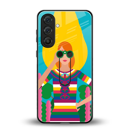 Cosmic Explorer back phone cover | glass case for samsung galaxy a17 5g
