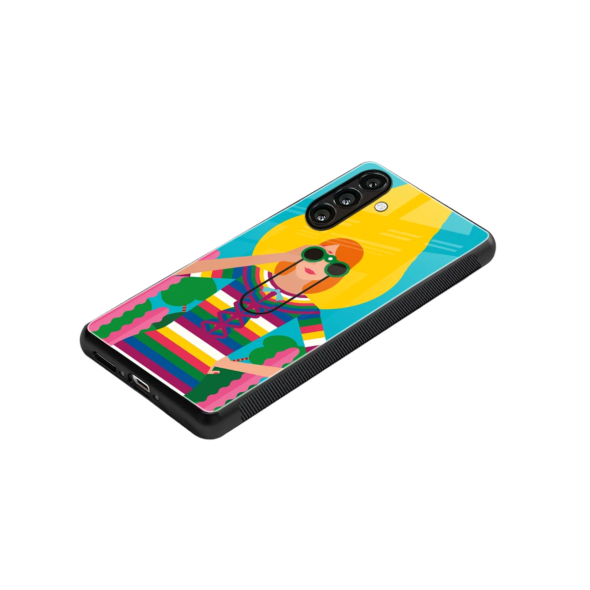 Cosmic Explorer stylish phone case for samsung galaxy a36 5g | glossy glass and slim fit