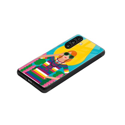 Cosmic Explorer stylish phone case for samsung galaxy m34 5g | glossy glass and slim fit
