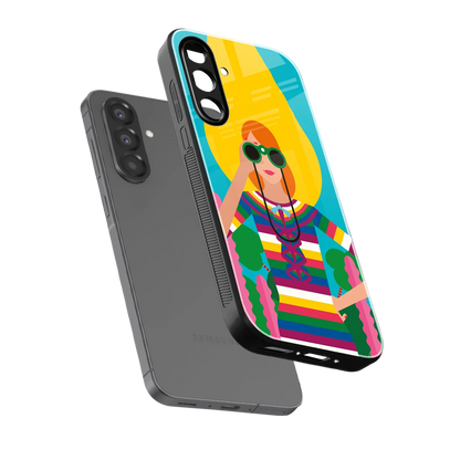 Cosmic Explorer sleek samsung galaxy a17 5g cover with tempered glass back and TPU edges