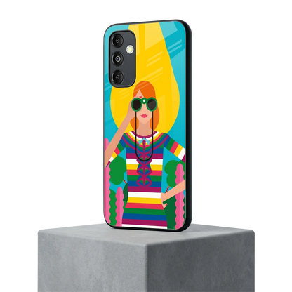 Cosmic Explorer samsung galaxy m14 5g mobile cover | shockproof glass phone case