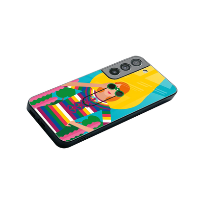 Cosmic Explorer stylish phone case for samsung galaxy s22 | glossy glass and slim fit