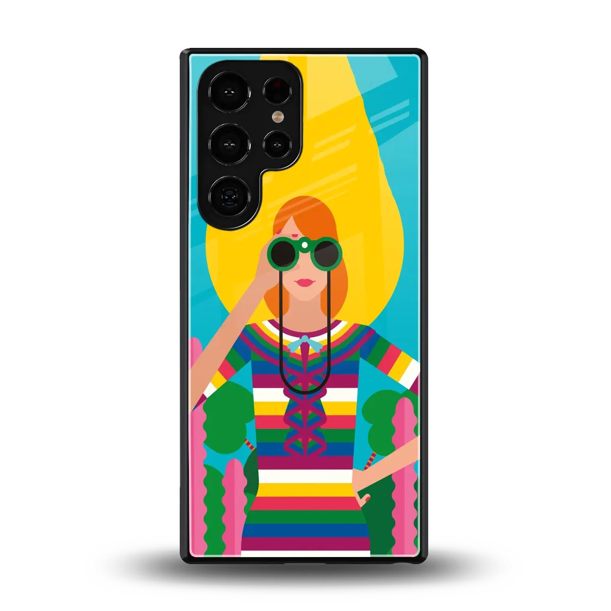 Cosmic Explorer back phone cover | glass case for samsung galaxy s25 ultra
