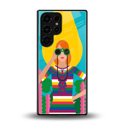 Cosmic Explorer back phone cover | glass case for samsung galaxy s26 ultra