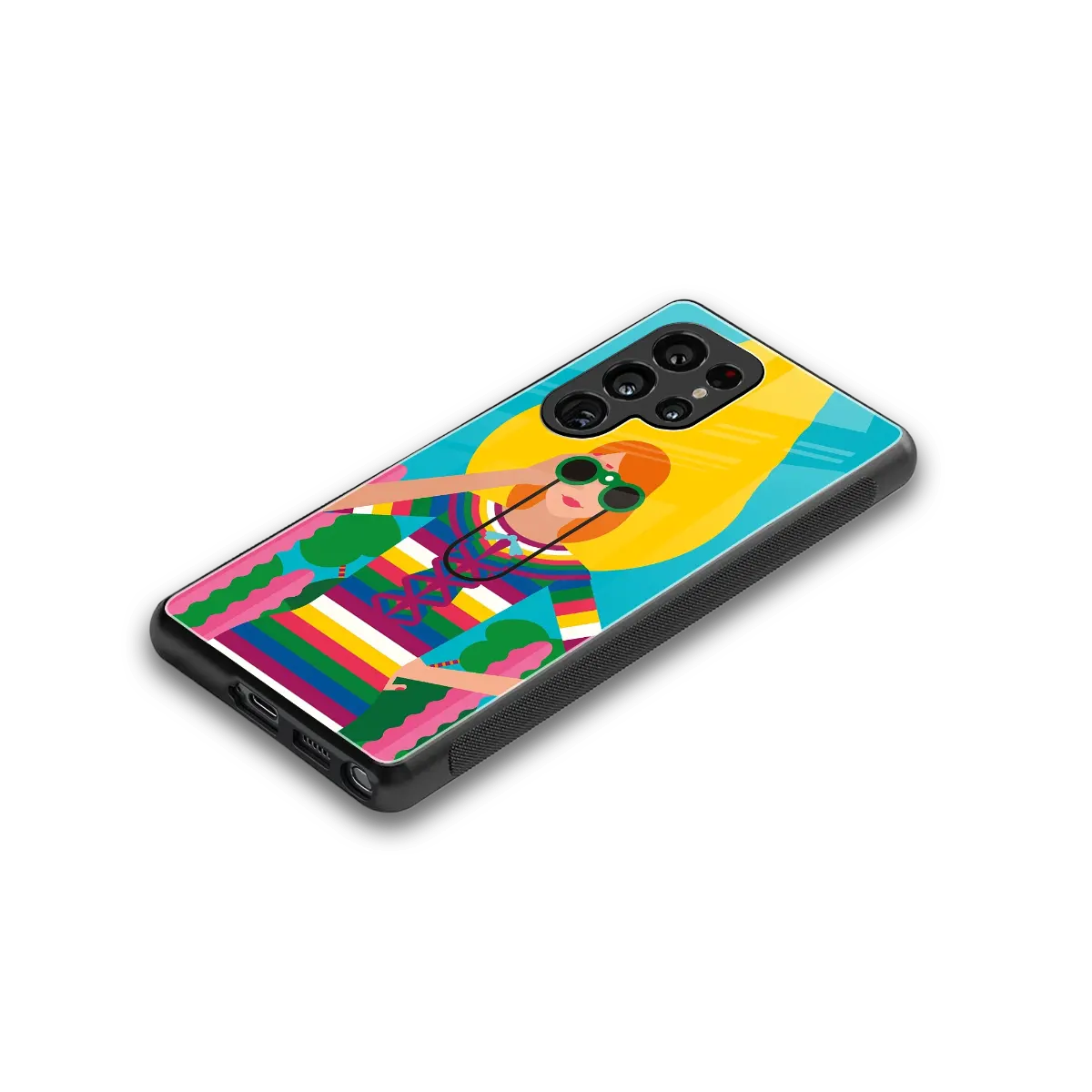 Cosmic Explorer stylish phone case for samsung galaxy s26 ultra | glossy glass and slim fit