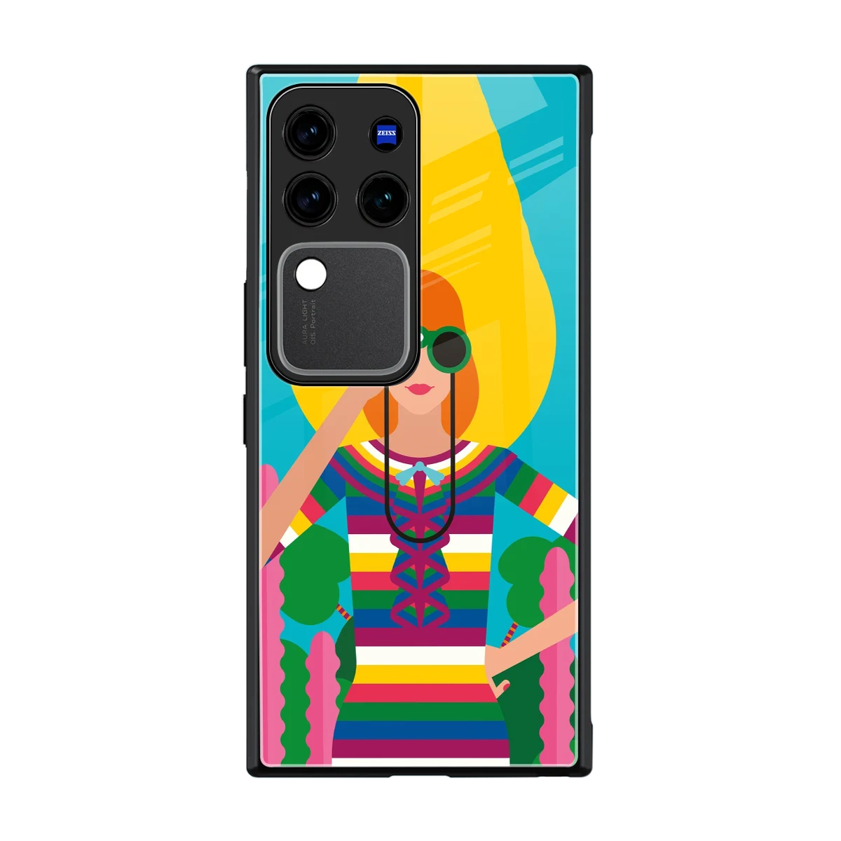 Cosmic Explorer back phone cover | glass case forvivo v30 pro