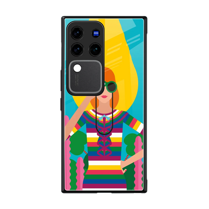 Cosmic Explorer back phone cover | glass case forvivo v30 pro