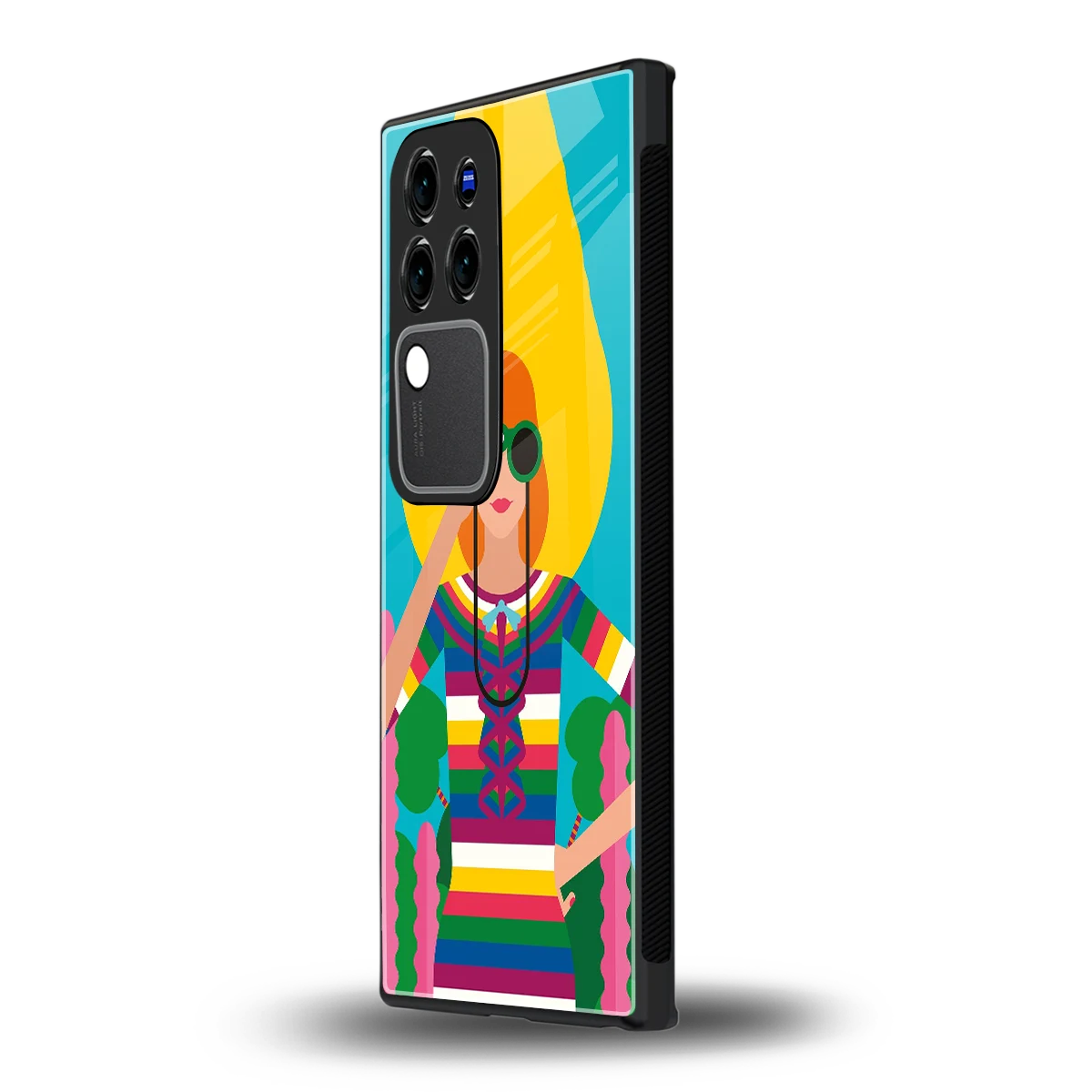 Cosmic Explorervivo v30 pro mobile cover | shockproof glass phone case