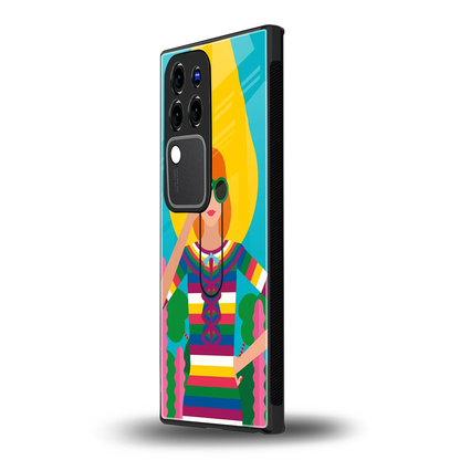 Cosmic Explorervivo v30 pro mobile cover | shockproof glass phone case