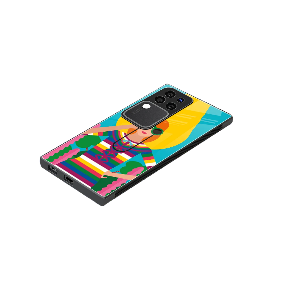 Cosmic Explorer stylish phone case forvivo v30 pro | glossy glass and slim fit
