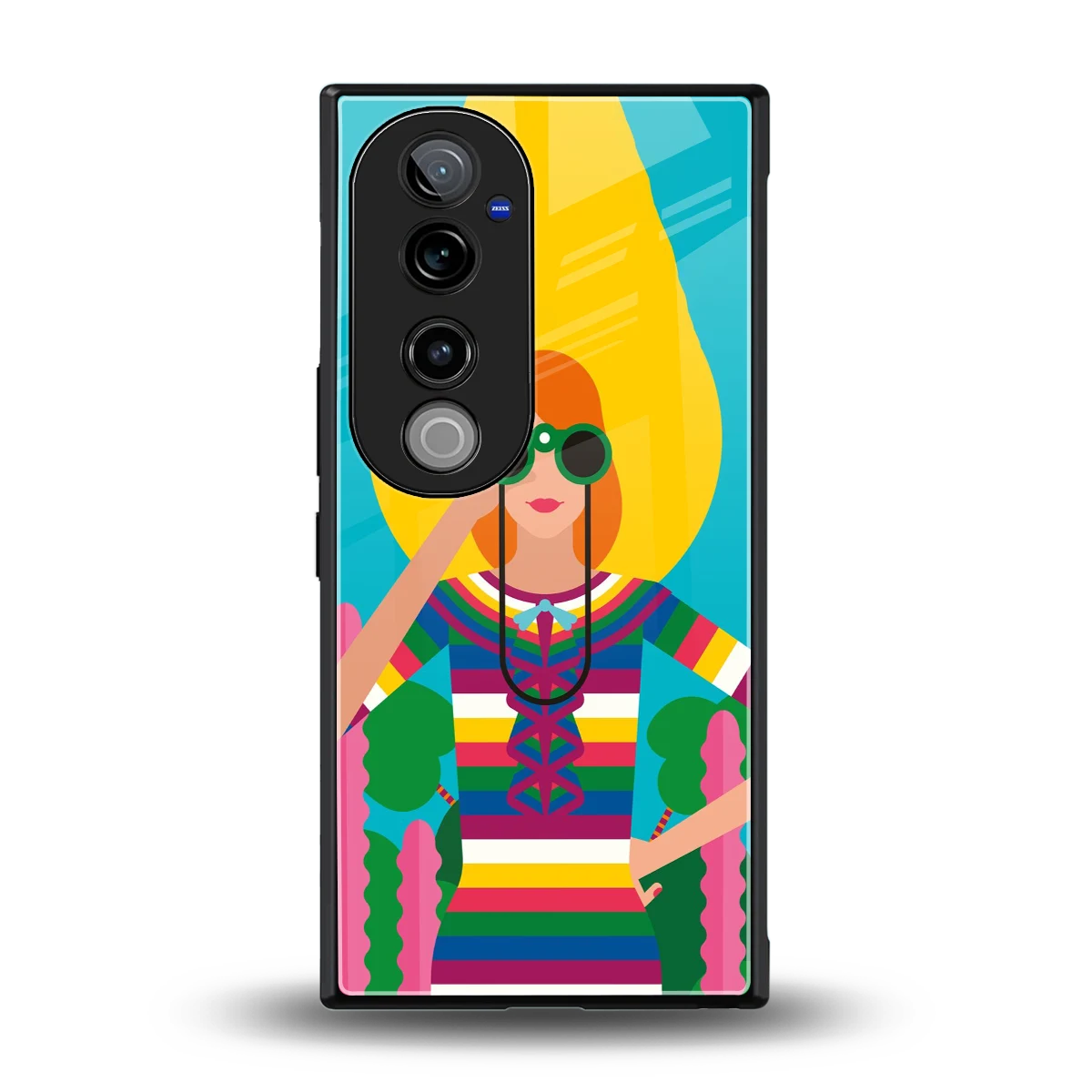 Cosmic Explorer back phone cover | glass case for vivo v40 pro