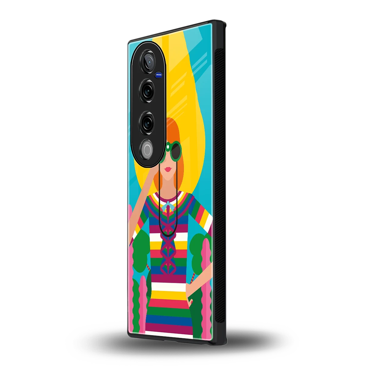 Cosmic Explorer vivo v40 pro mobile cover | shockproof glass phone case