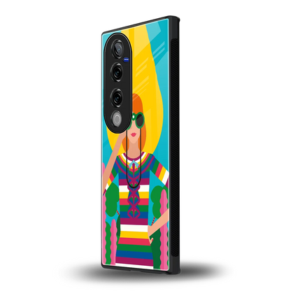 Cosmic Explorer vivo v40 pro mobile cover | shockproof glass phone case