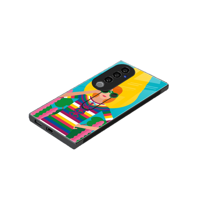 Cosmic Explorer stylish phone case for vivo v40 pro | glossy glass and slim fit