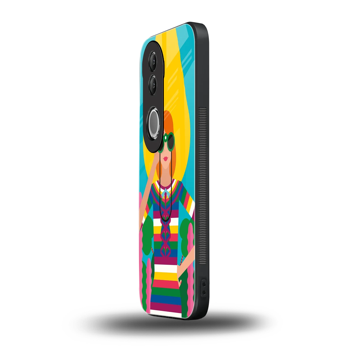 Cosmic Explorer vivo v50 mobile cover | shockproof glass phone case