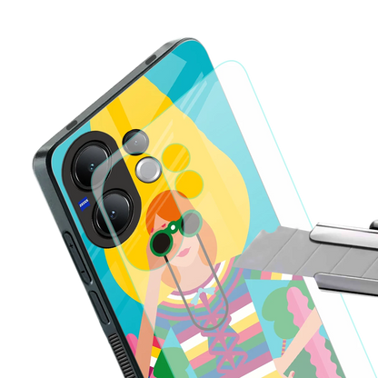 Cosmic Explorer stylish phone case for vivo v60 | glossy glass and slim fit