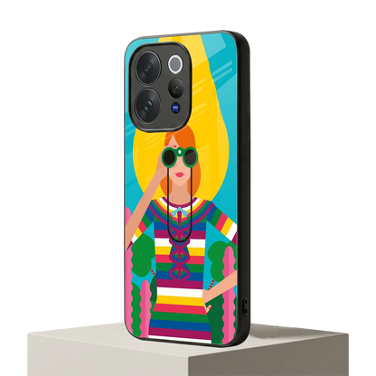 Cosmic Explorer vivo v70 elite mobile cover | shockproof glass phone case