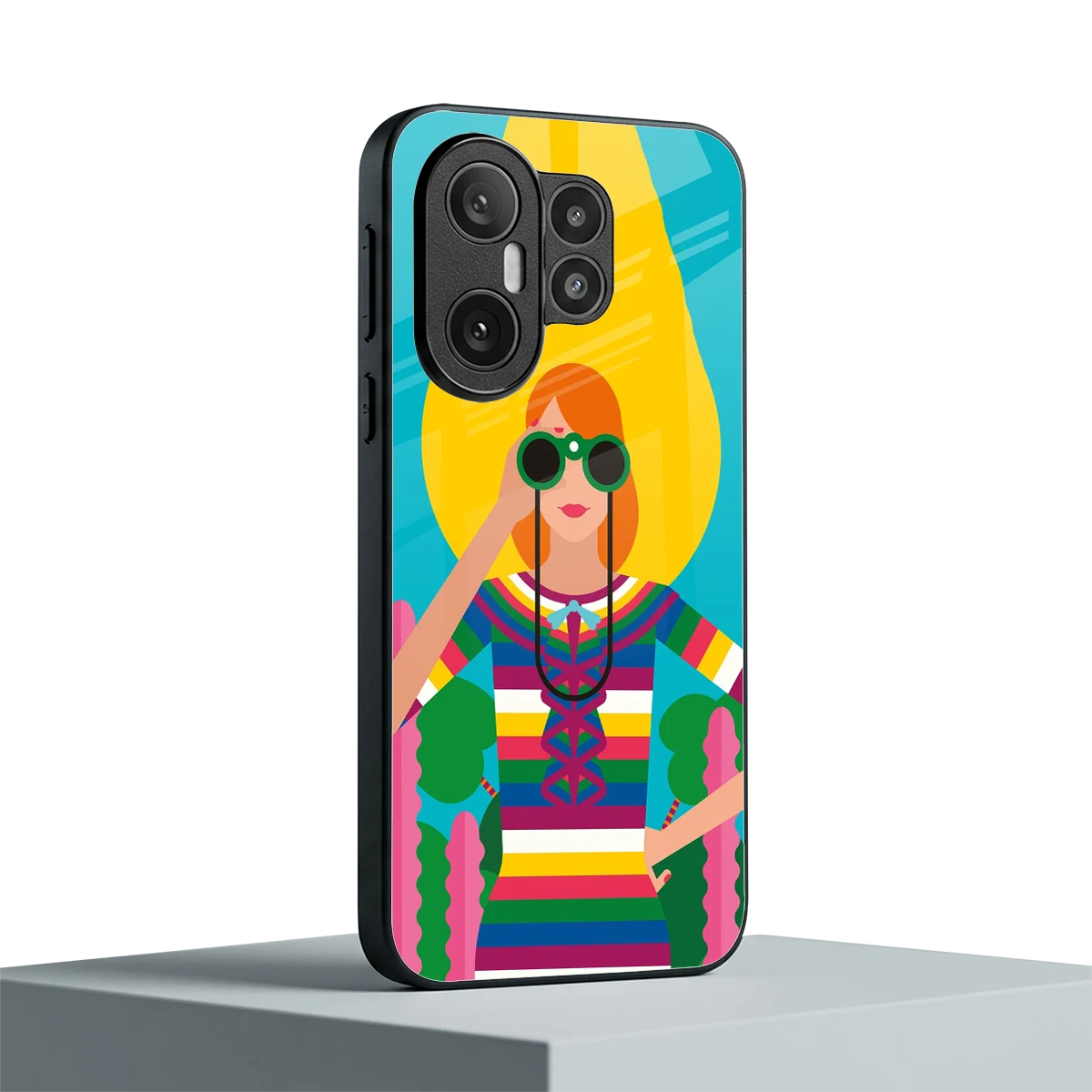 Cosmic Explorer vivo x200 fe mobile cover | shockproof glass phone case
