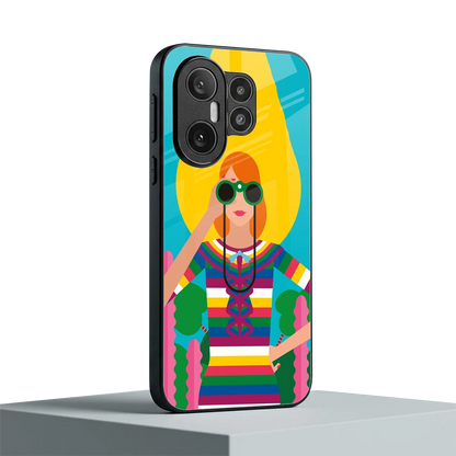 Cosmic Explorer vivo x200 fe mobile cover | shockproof glass phone case