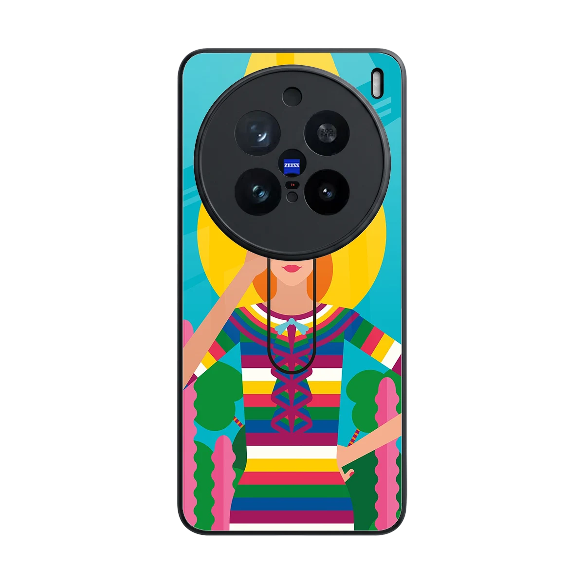 Cosmic Explorer back phone cover | glass case for vivo x200 pro