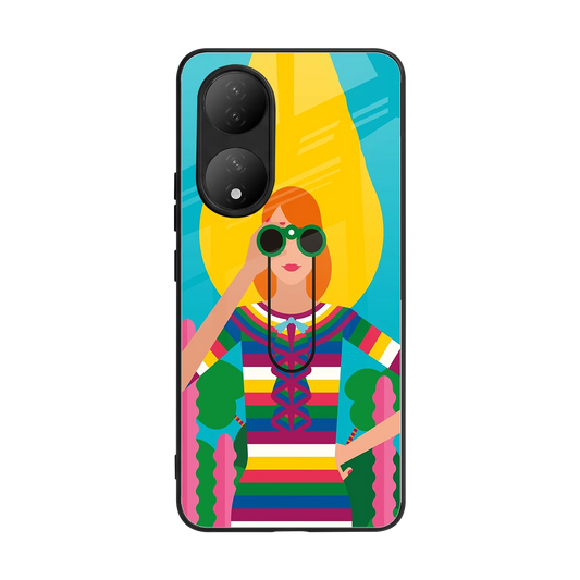 Cosmic Explorer back phone cover | glass case for Vivo-y100