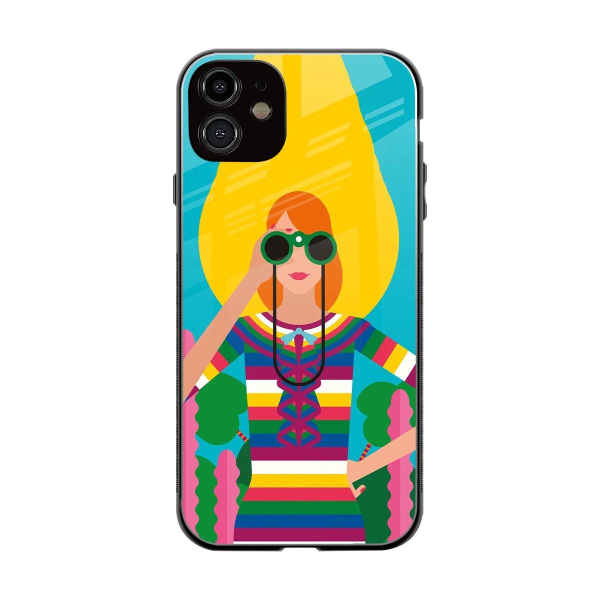 Cosmic Explorer back phone cover | glass case for iphone 12