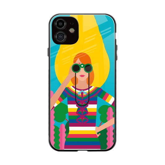 Cosmic Explorer back phone cover | glass case for iphone 12