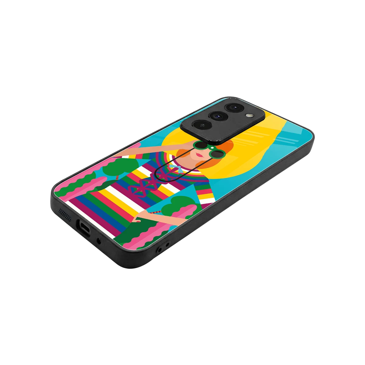 Cosmic Explorer stylish phone case for redmi 15 5g | glossy glass and slim fit