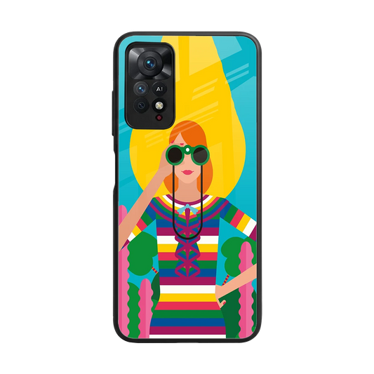 Cosmic Explorer back phone cover | glass case for redmi note 11 pro
